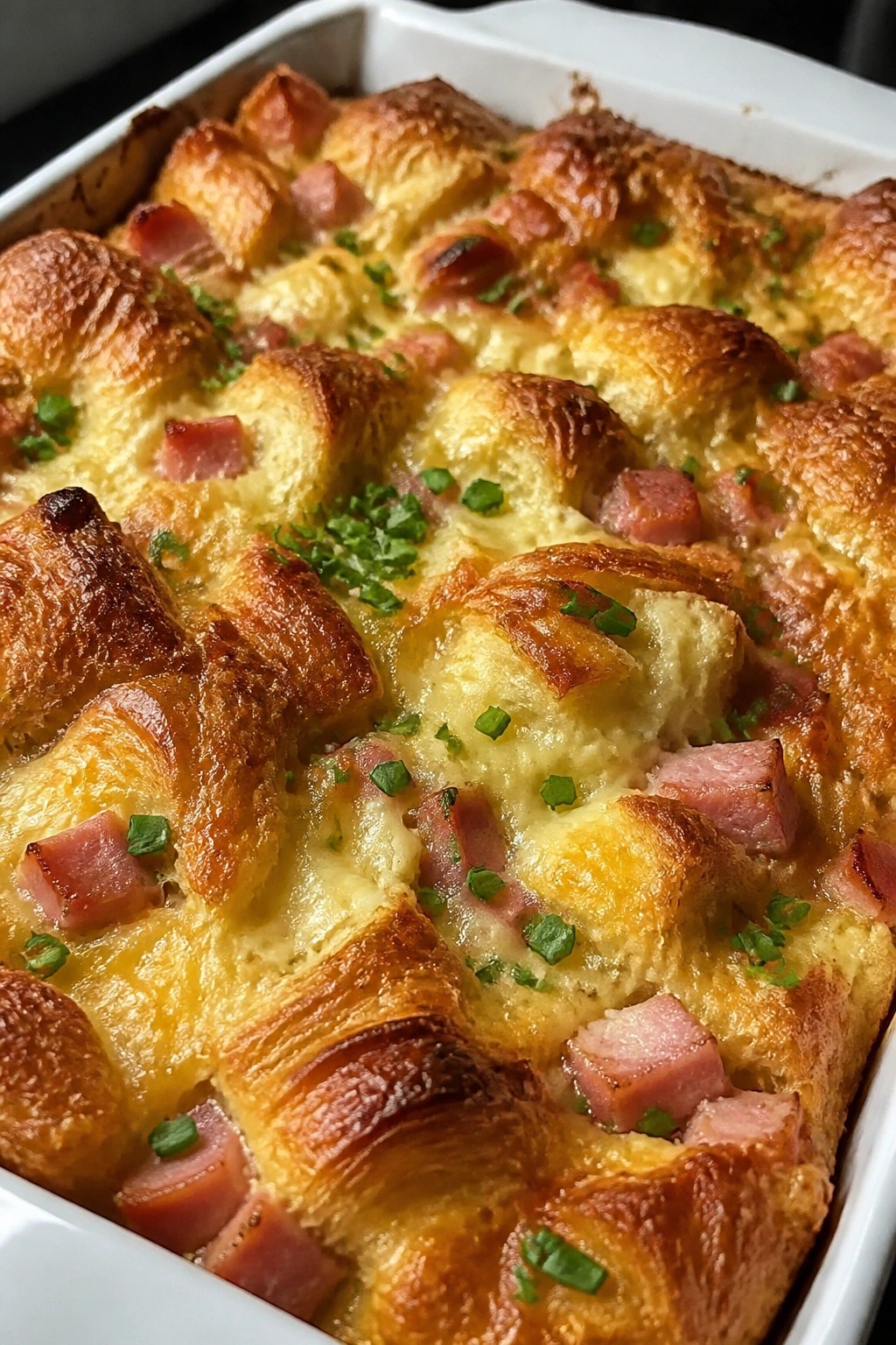 Ham and Gruyere Croissant Strata