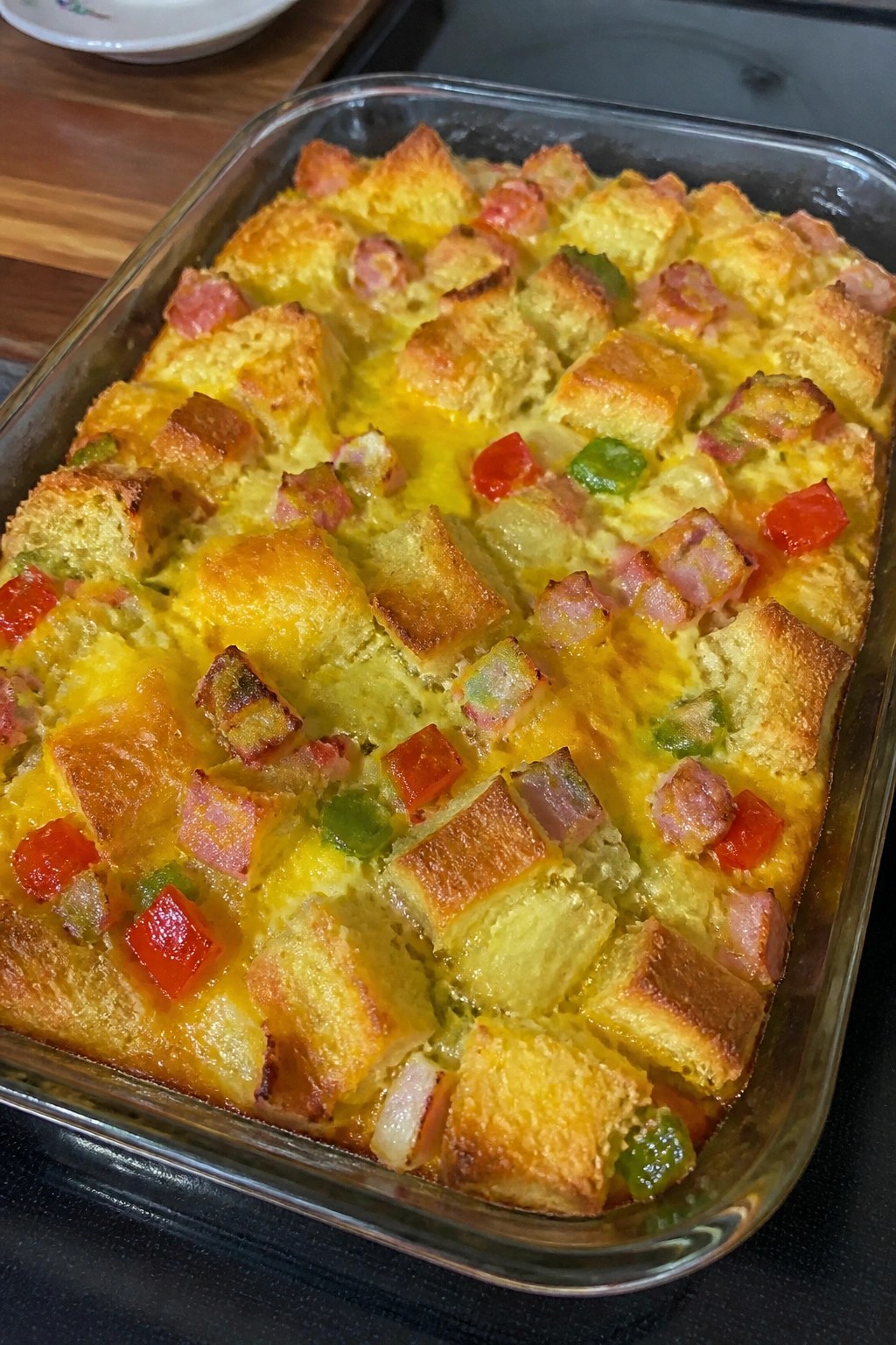 Loaded Bell Pepper Onion and Ham Casserole