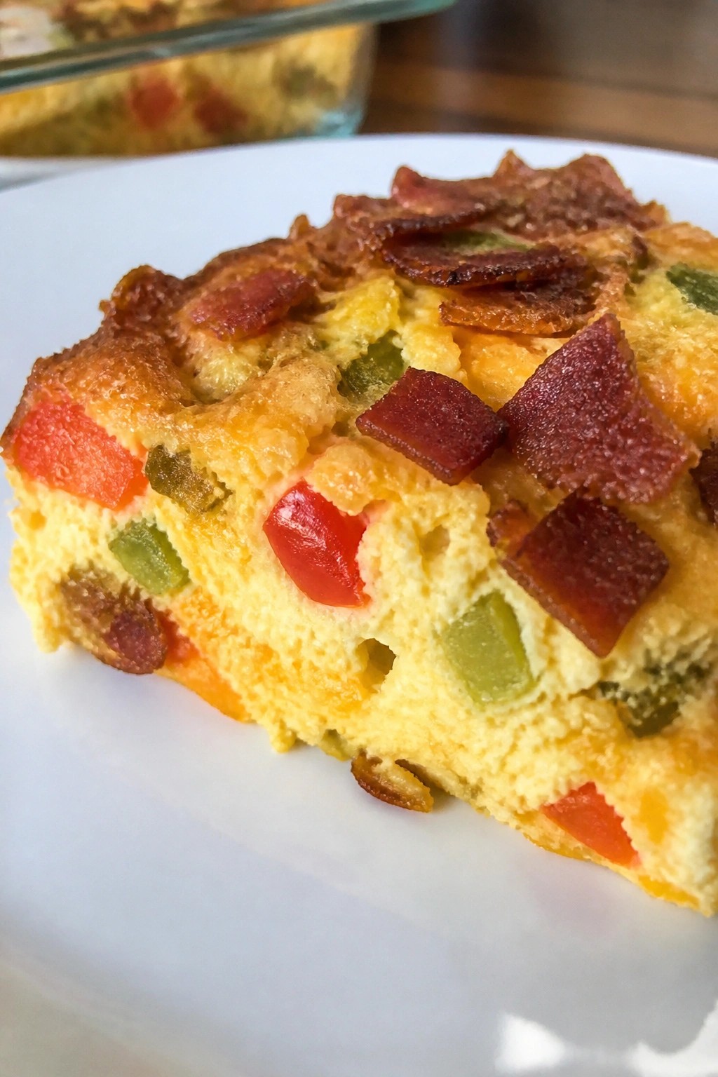 Bacon Bell Pepper Egg Casserole