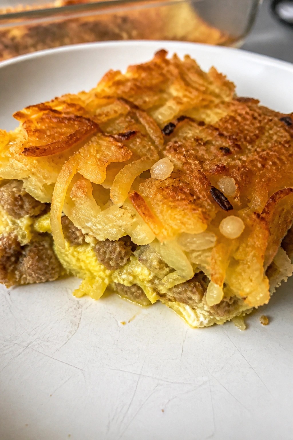 Sausage Hash Brown Breakfast Casserole