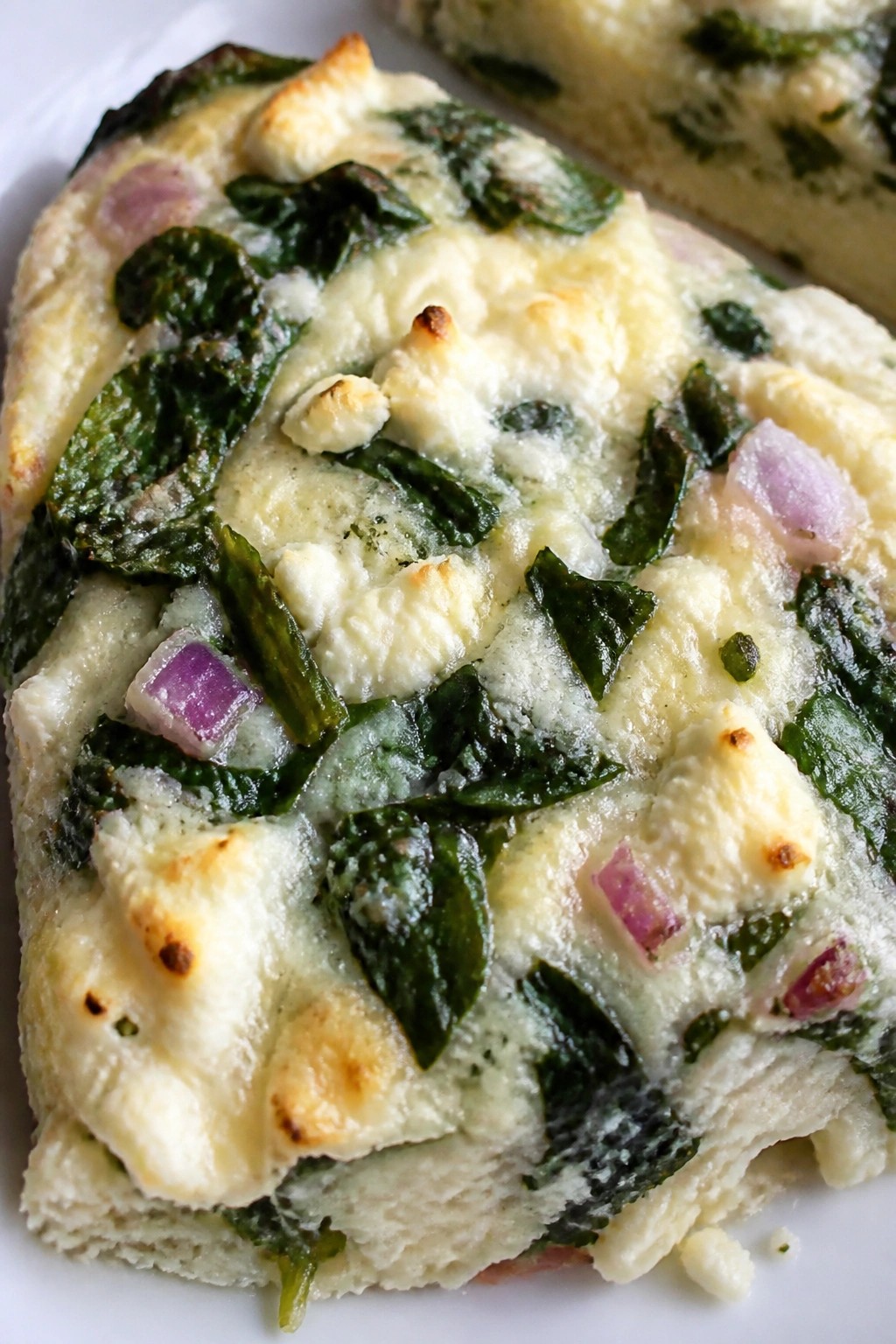 Spinach Feta Egg White Casserole