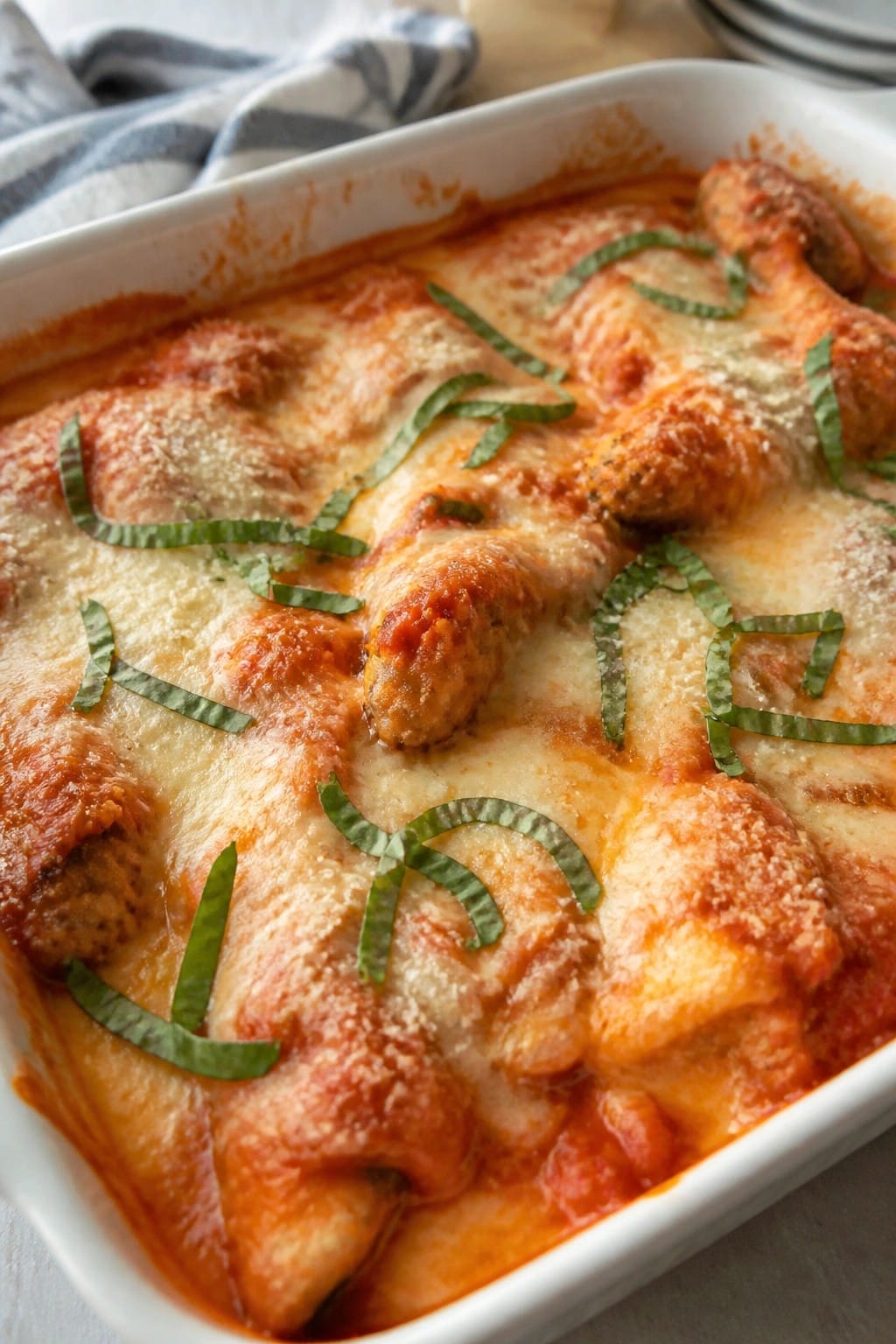 Italian Chicken Parmesan Casserole