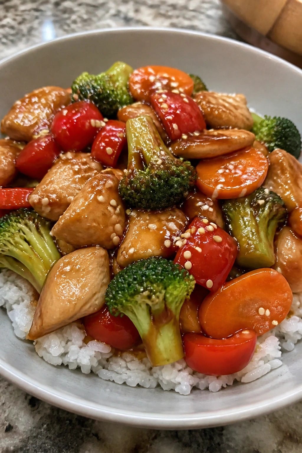Teriyaki Chicken Vegetable Casserole