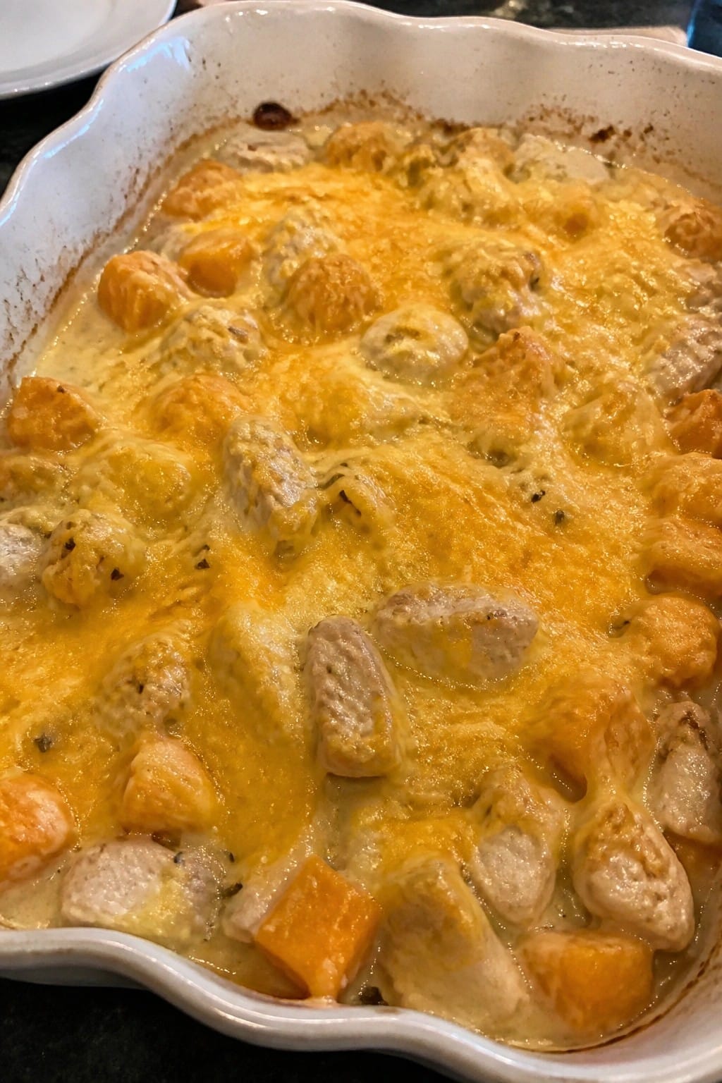 Creamy Butternut Squash Chicken Casserole