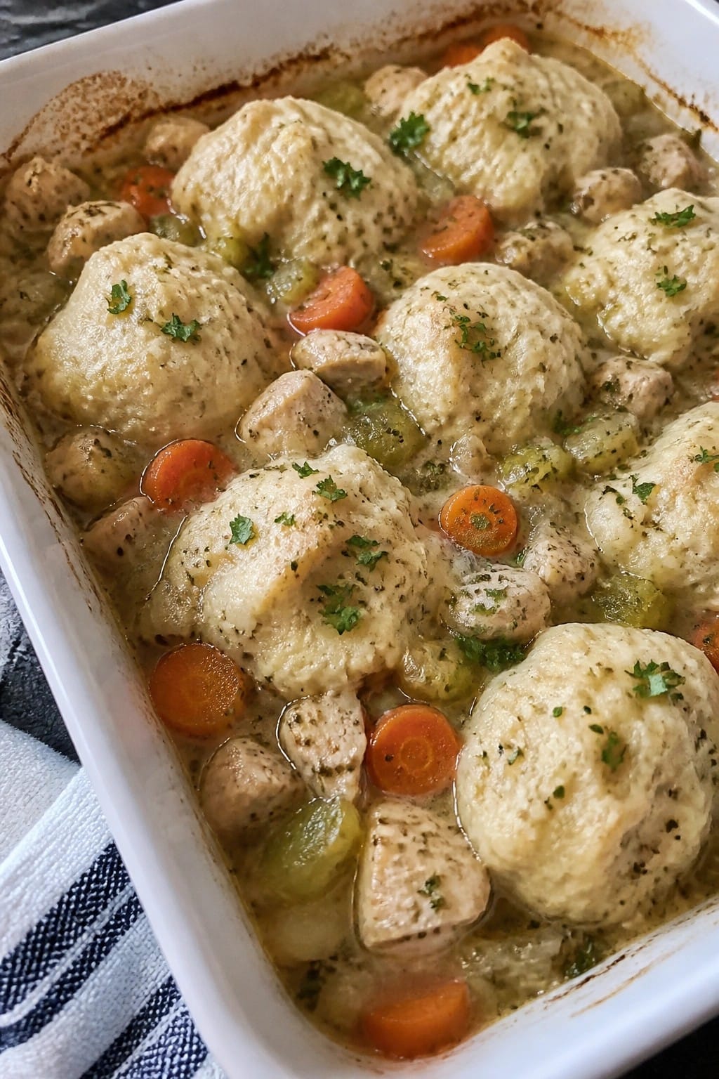 Herbed Chicken and Dumpling Casserole