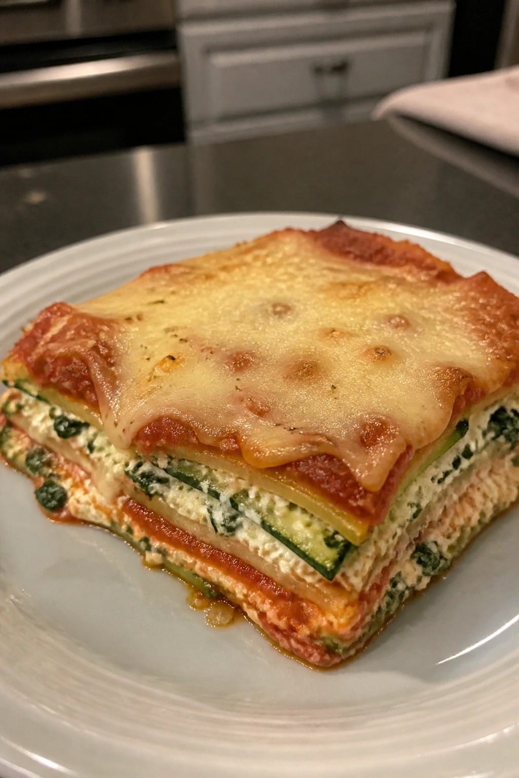 Spinach Ricotta Zucchini Lasagna
