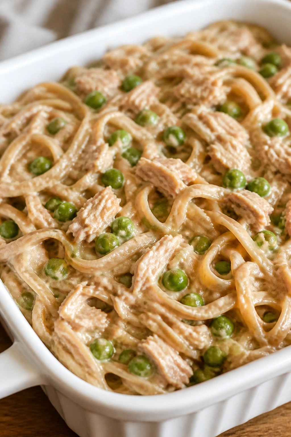 Tuna Pea Whole Grain Noodle Casserole