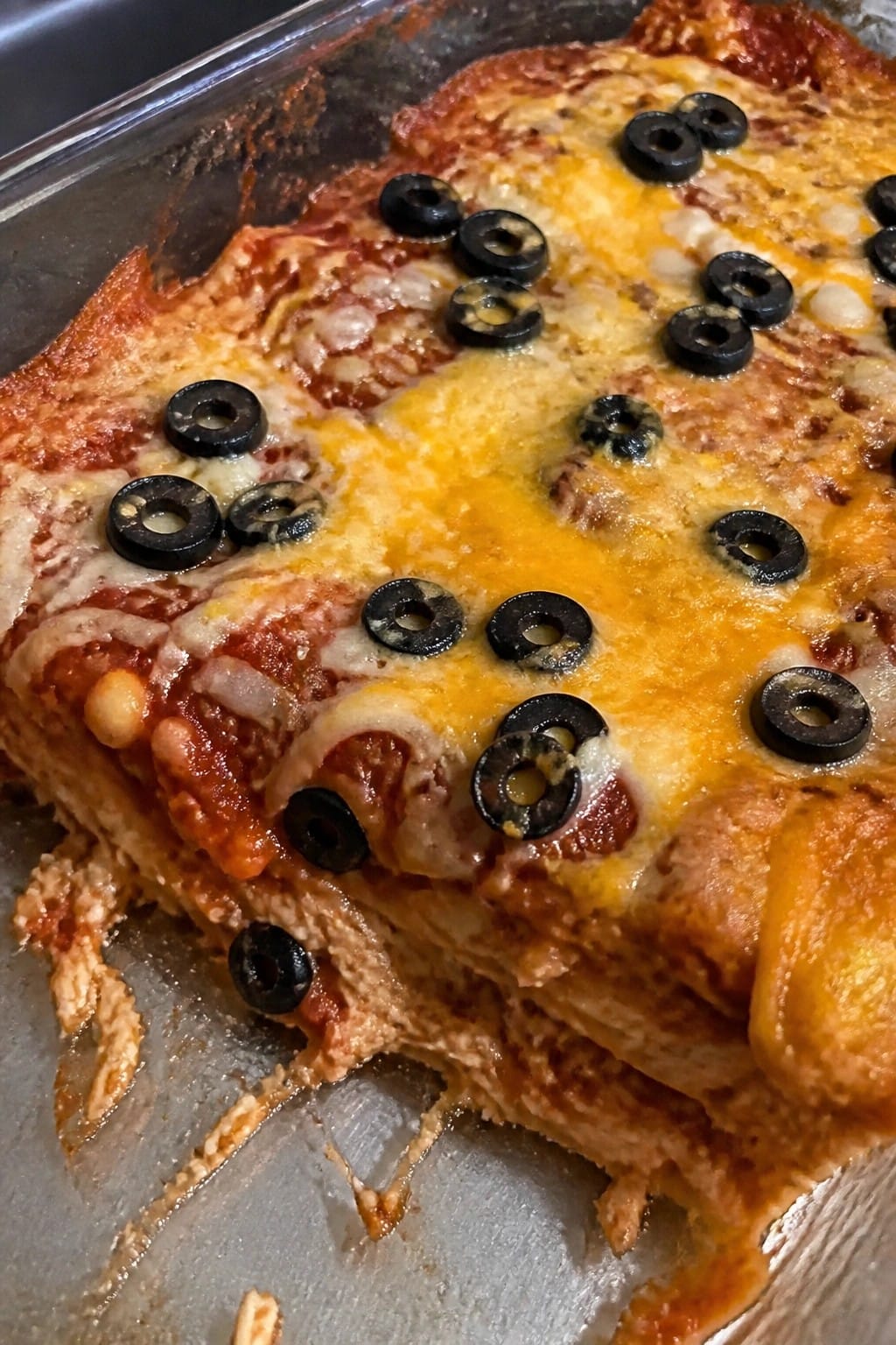 Chicken Enchilada Casserole with Corn Tortillas