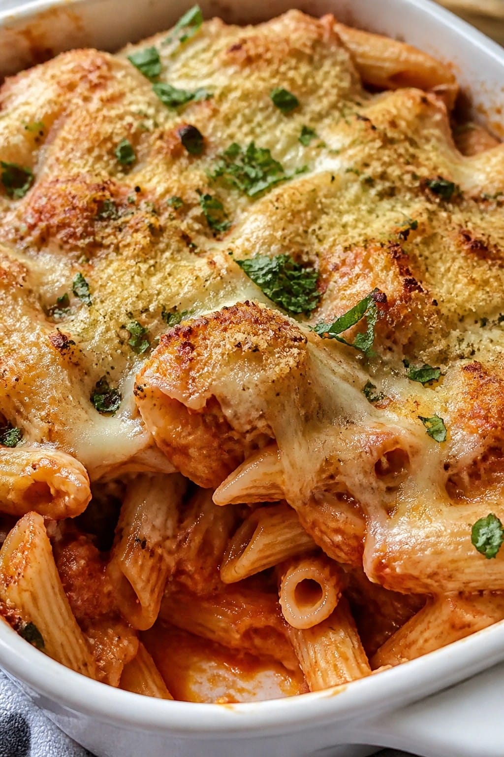 Italian Chicken Parmesan Casserole