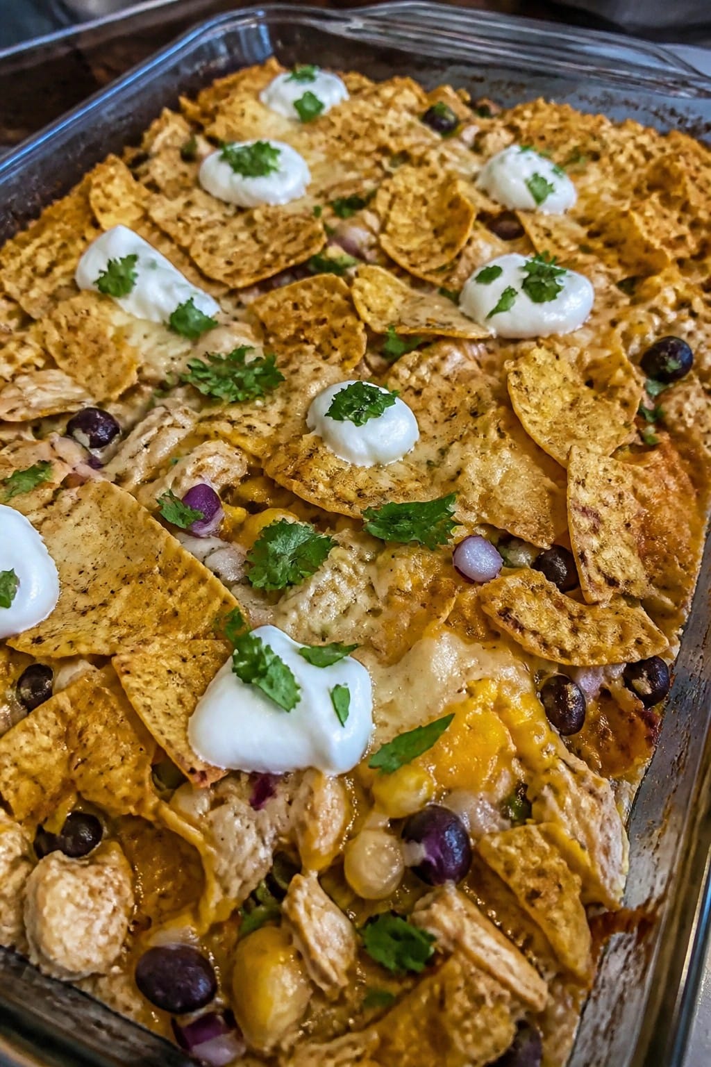 Mexican Chicken Tortilla Chip Casserole