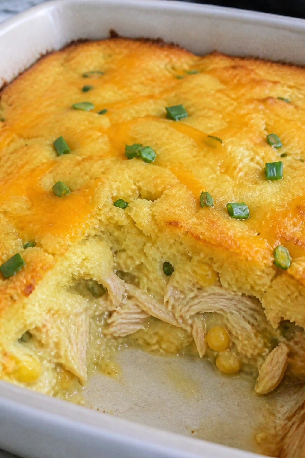 Southern Chicken Cornbread Casserole