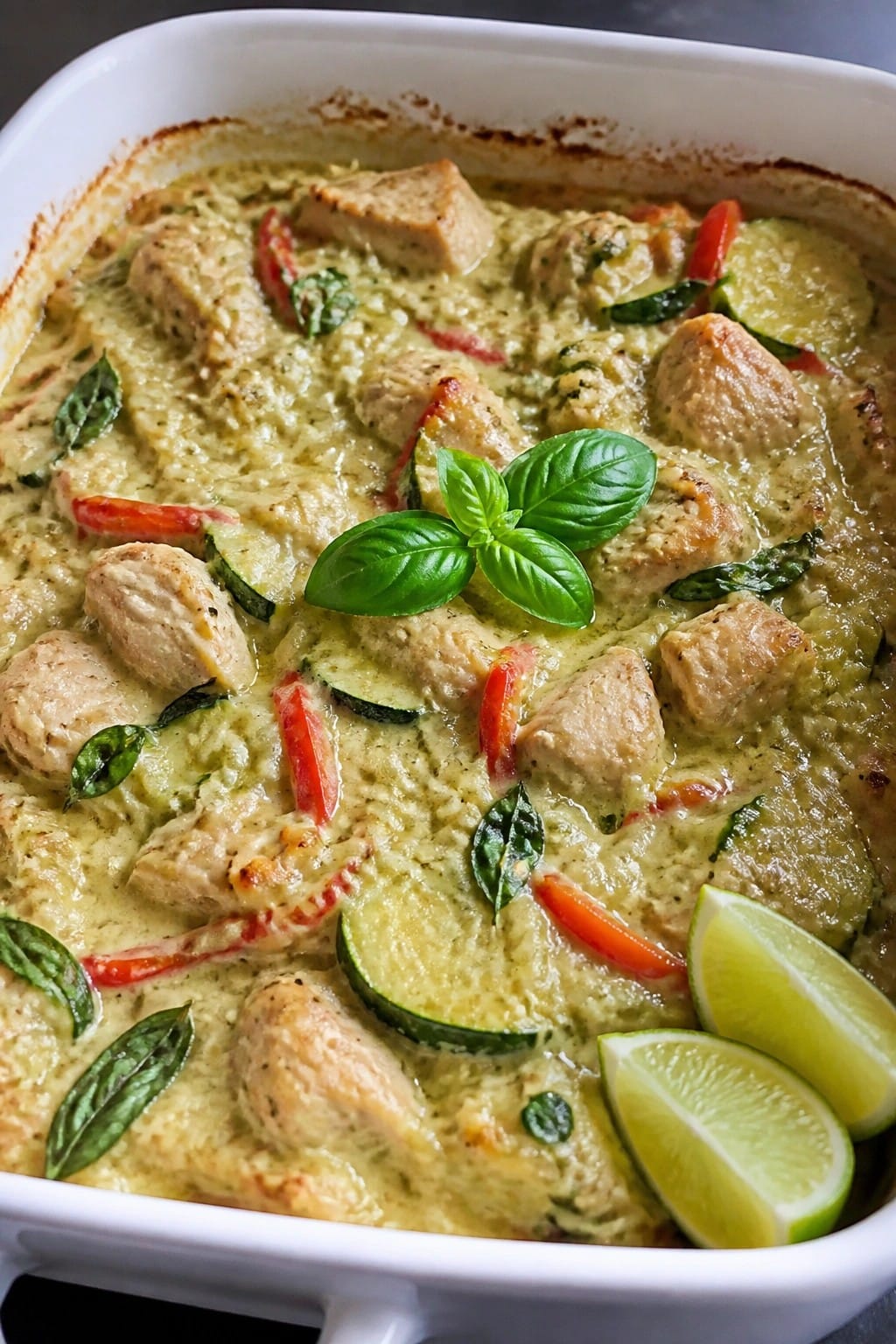 Thai Green Curry Chicken Casserole