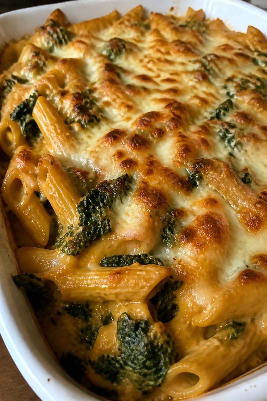 Cheesy Pumpkin Pasta Bake with Kale