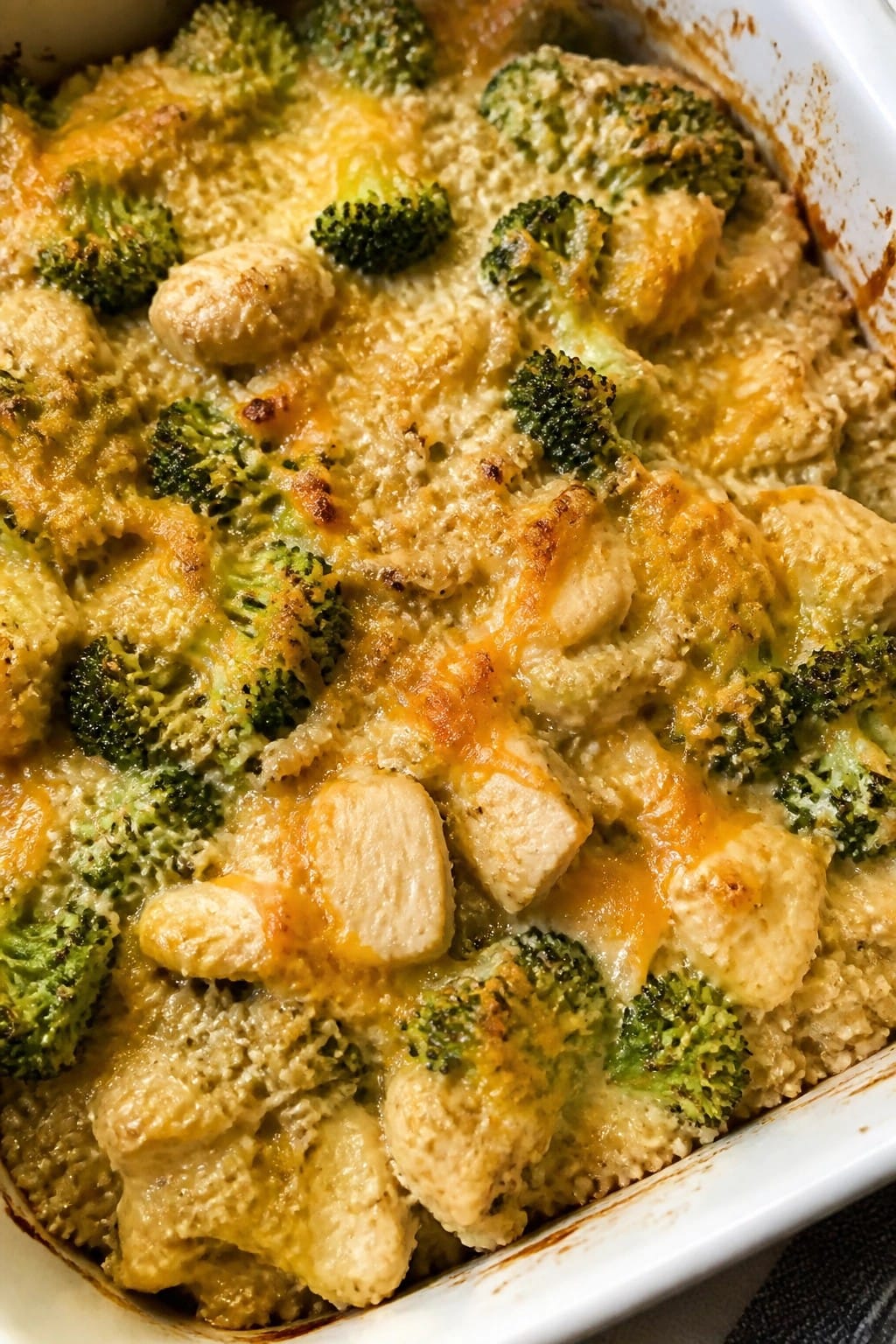 Creamy Chicken Broccoli Quinoa Casserole