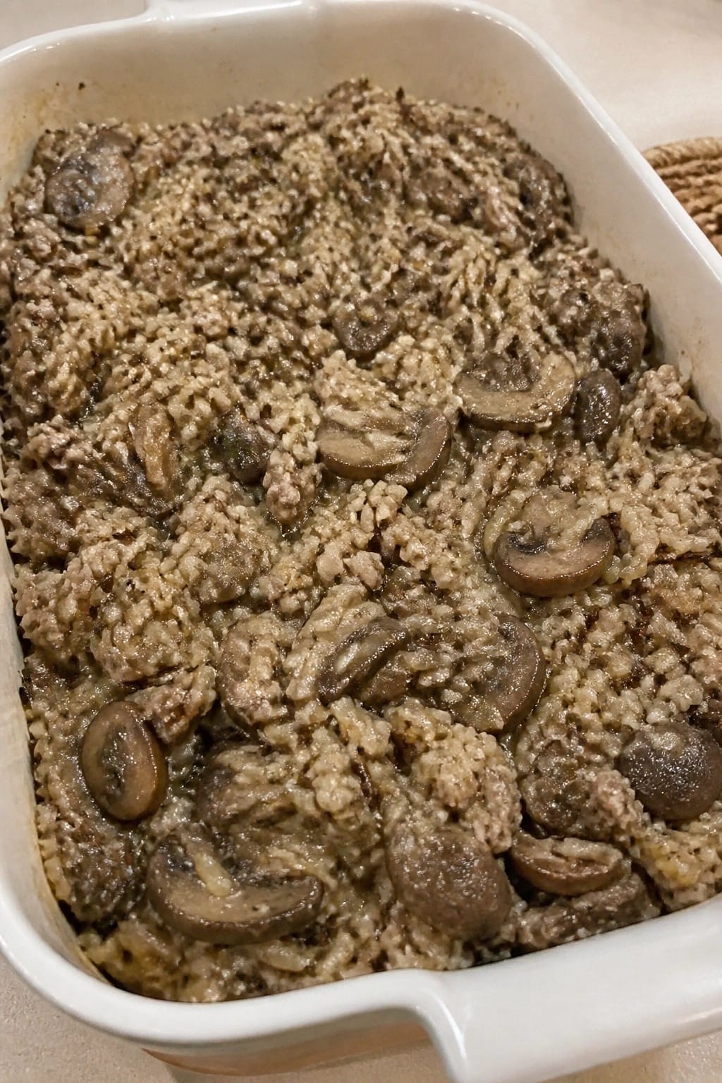 Wild Rice Turkey Mushroom Casserole