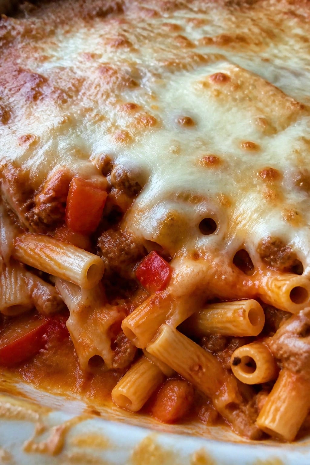 Italian Sausage and Pepper Baked Ziti Casserole