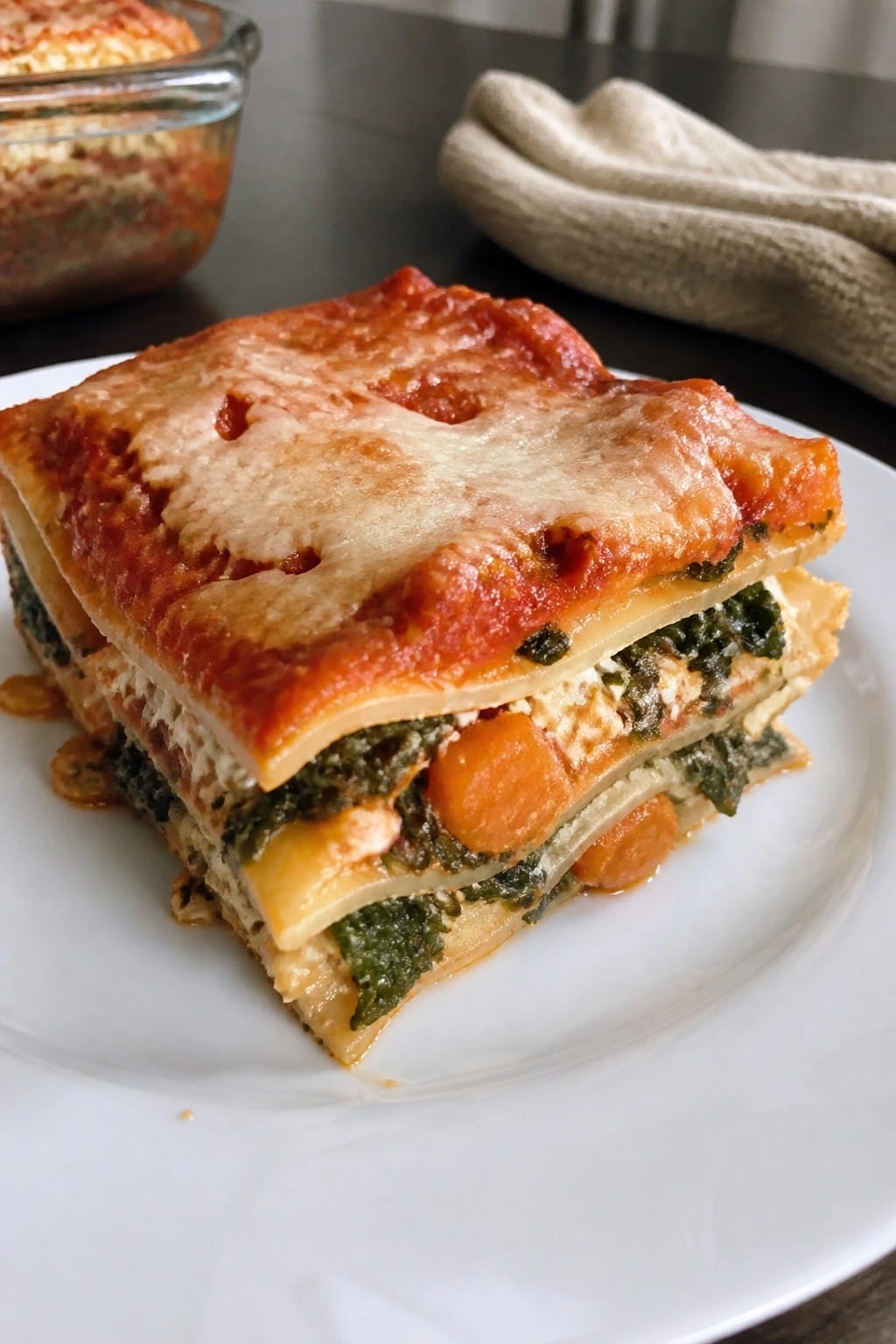Vegetarian Butternut Squash and Kale Lasagna
