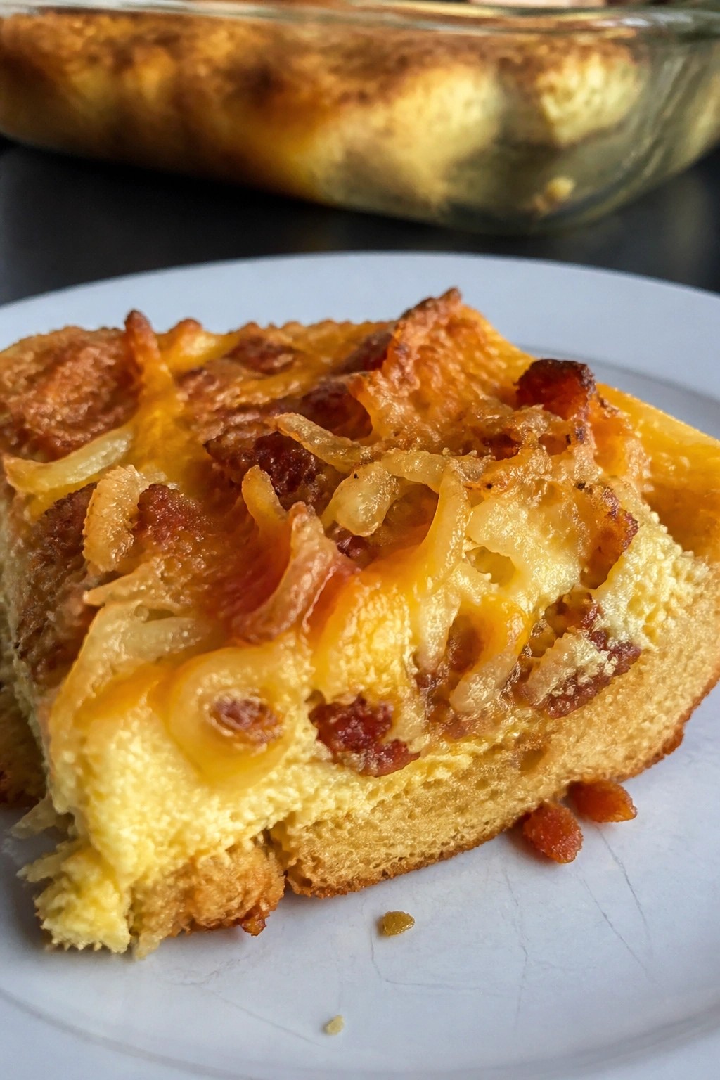 Crispy Hash Brown Bacon Cheddar Crescent Roll Breakfast Bake