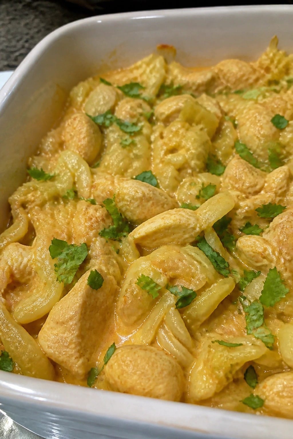 Thai Coconut Curry Chicken Cabbage Casserole