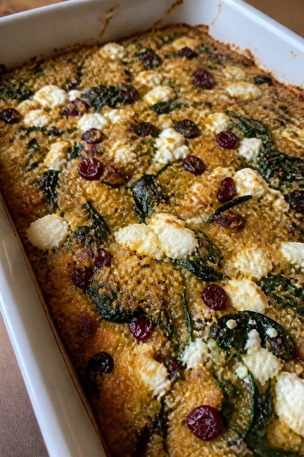 Harvest Pumpkin Quinoa with Cranberries and Goat Cheese