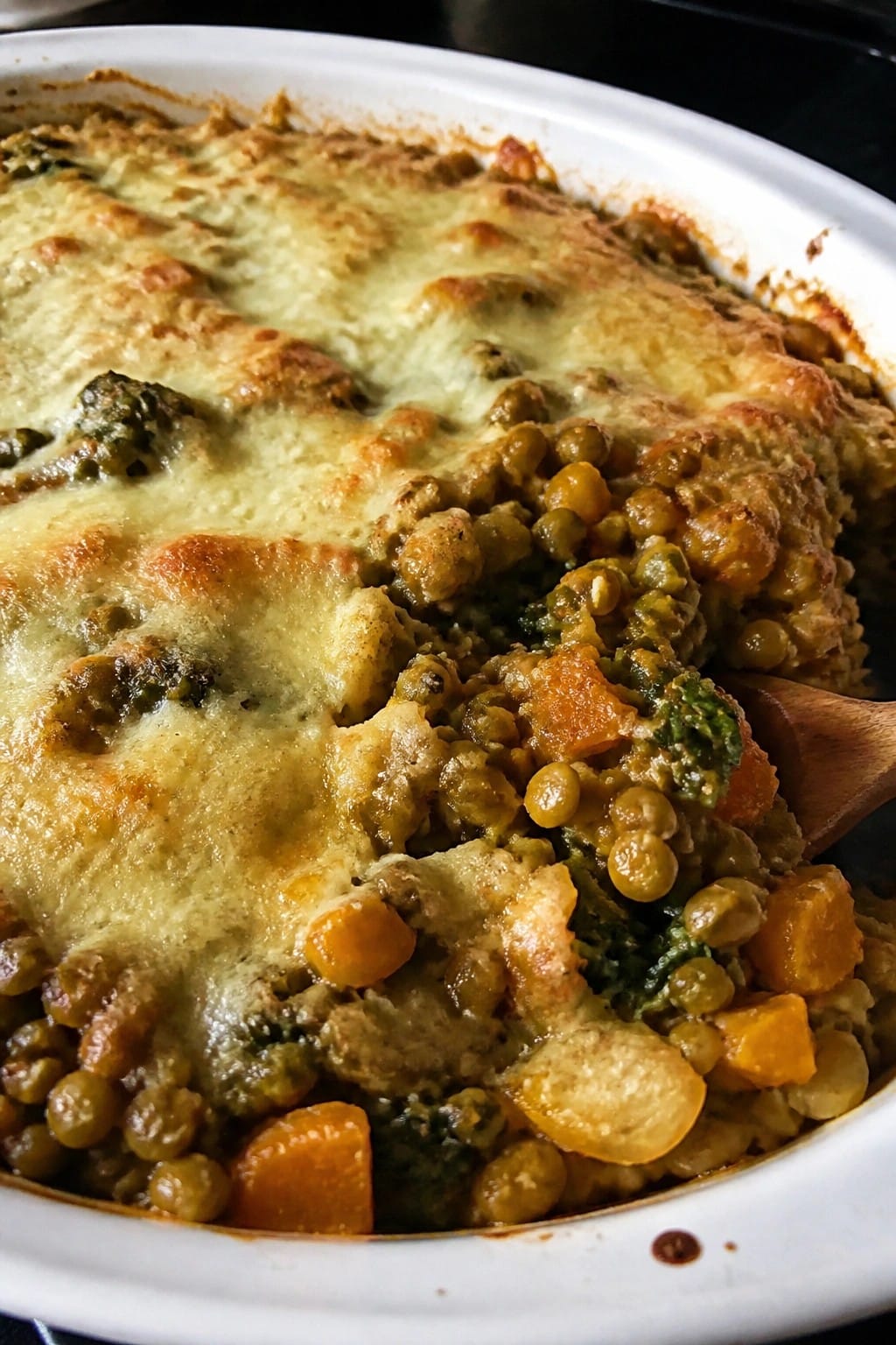 Spiced Lentil Pumpkin Vegetable Gratin