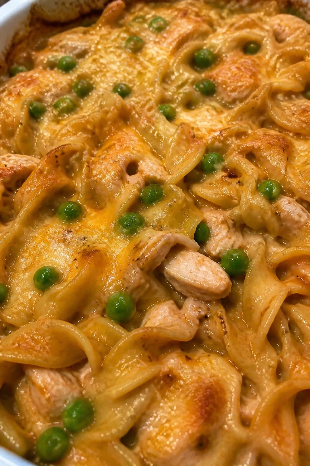 Smoky Paprika Chicken Noodle Casserole with Peas