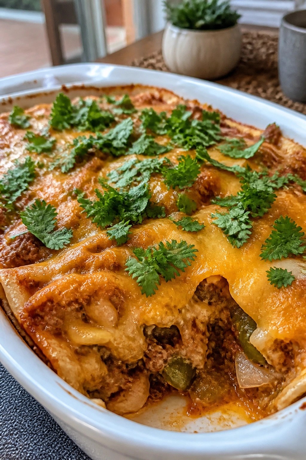 Tex-Mex Tortilla Chip and Salsa Breakfast Casserole