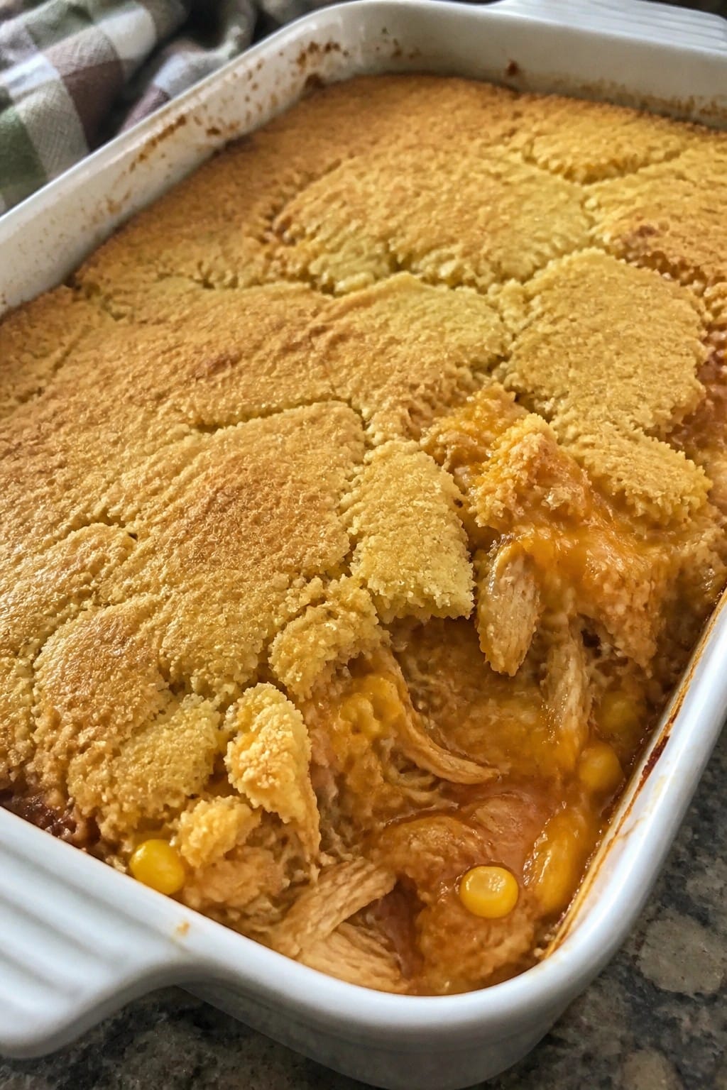 BBQ Chicken Cornbread Casserole