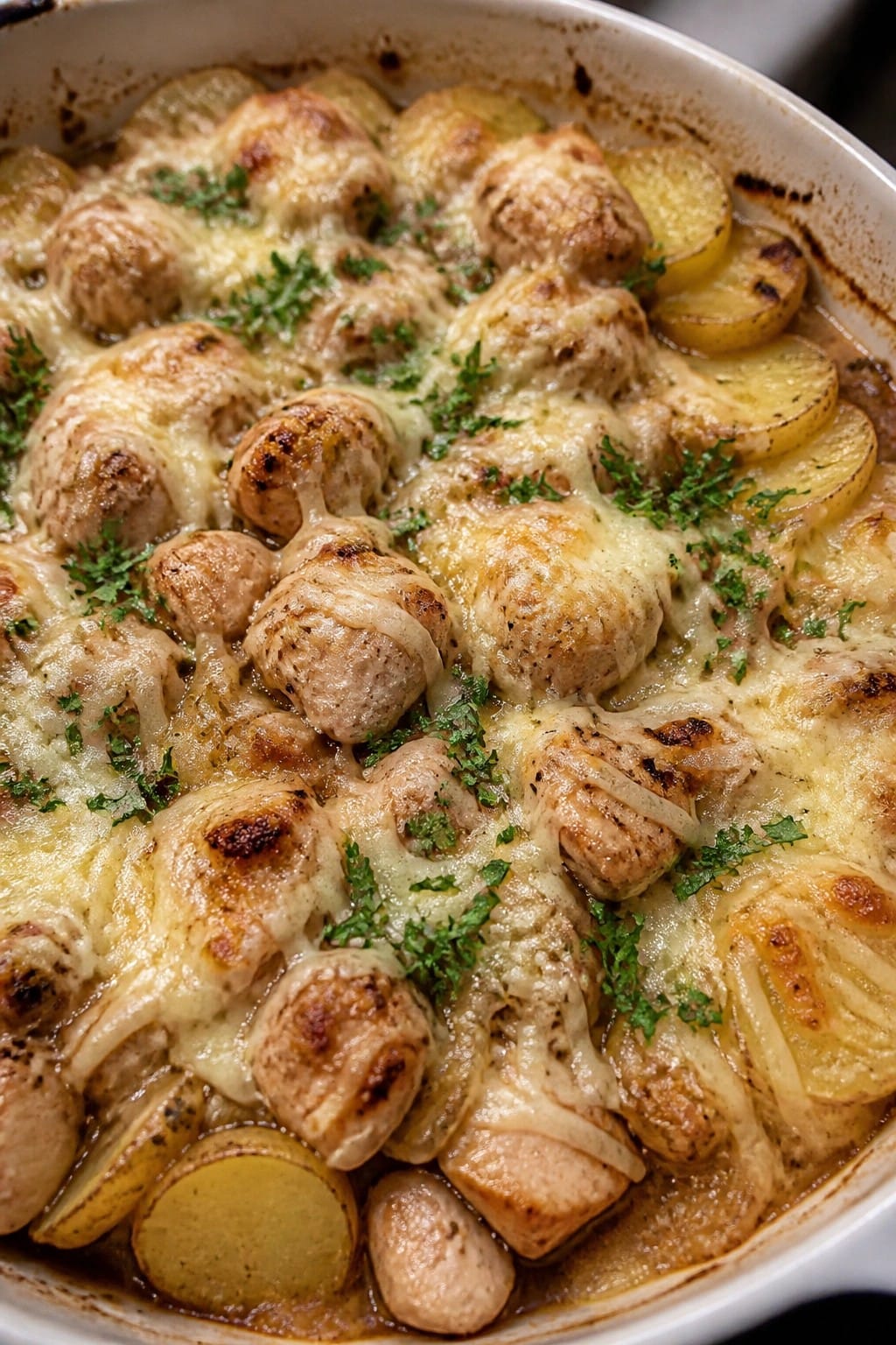 French Onion Chicken and Potato Casserole