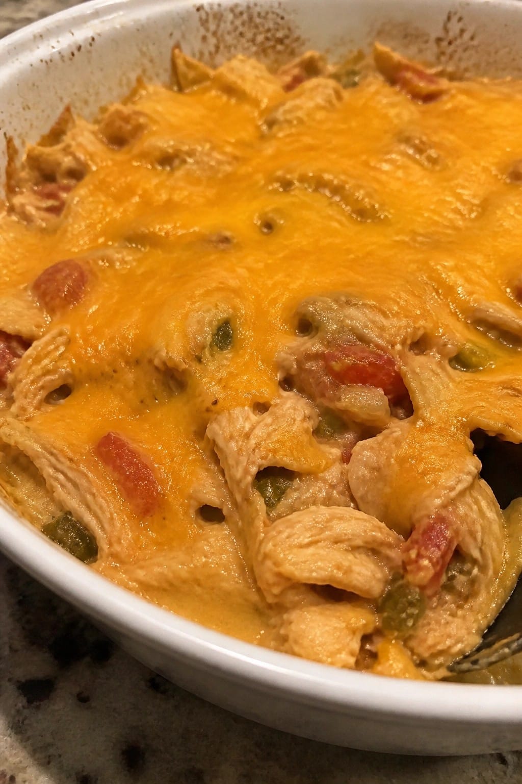King Ranch Chicken Casserole with Corn Tortillas