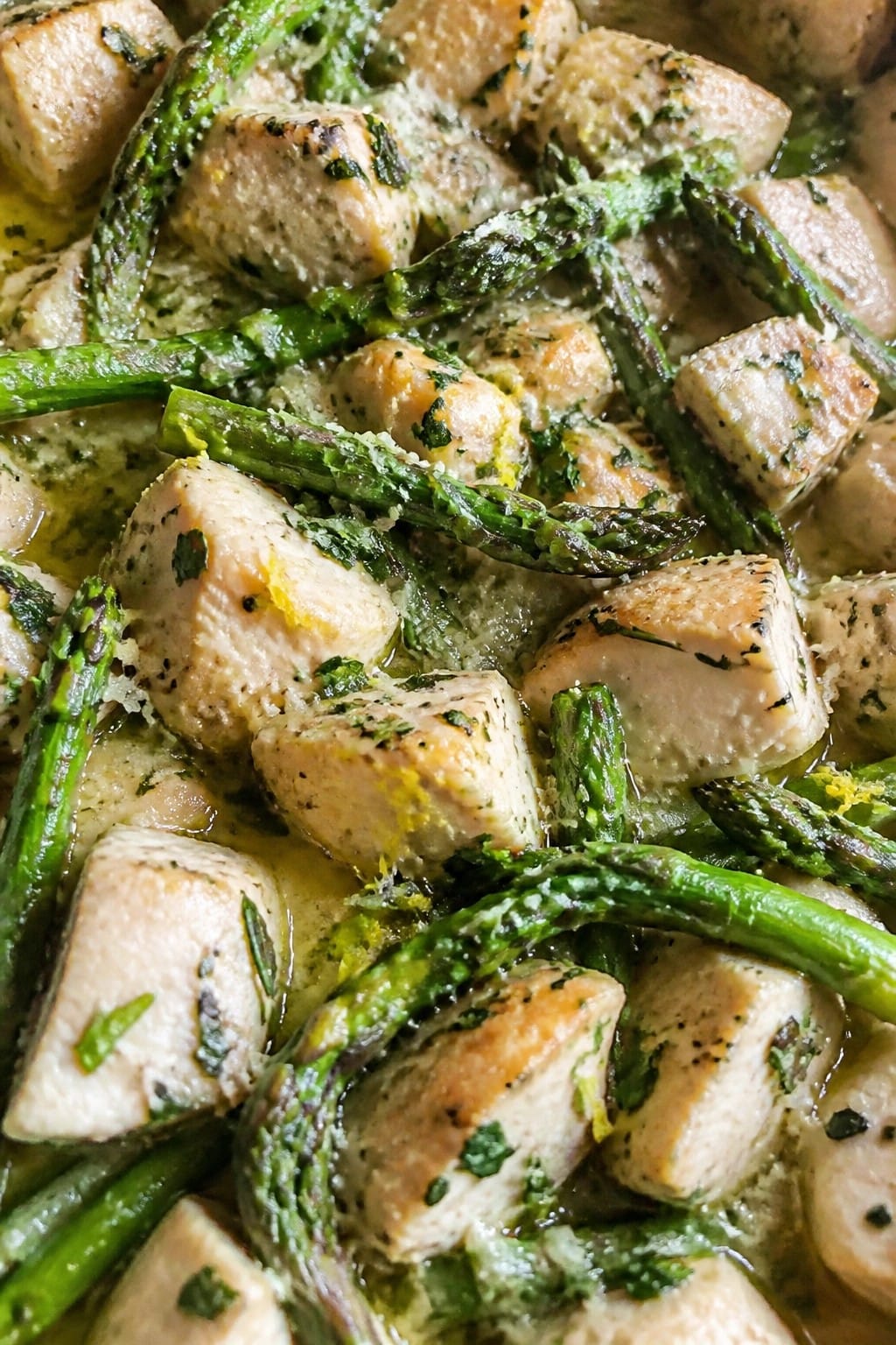 Lemon Herb Chicken and Asparagus Casserole
