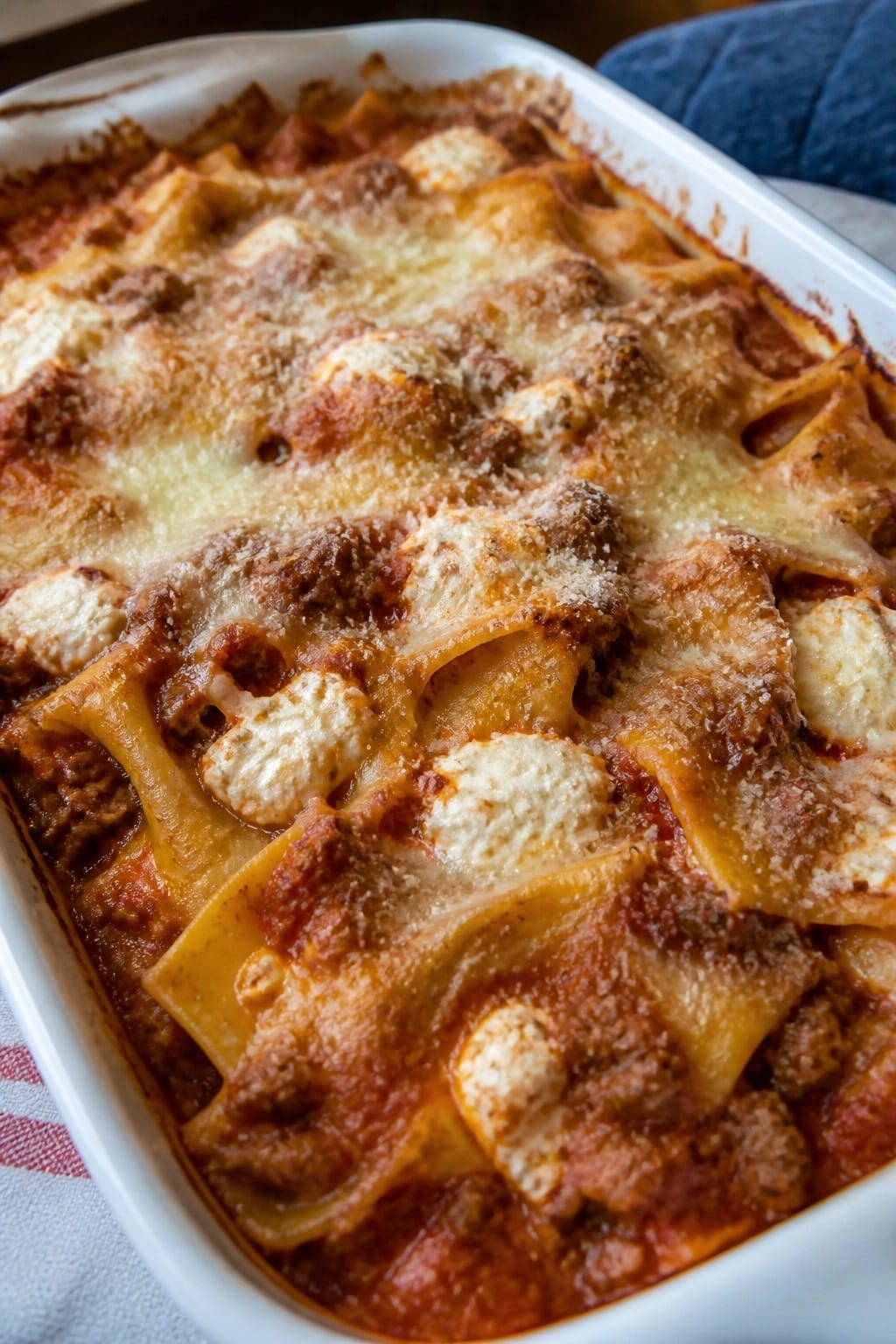 Beef Bolognese Lasagna-Style Casserole