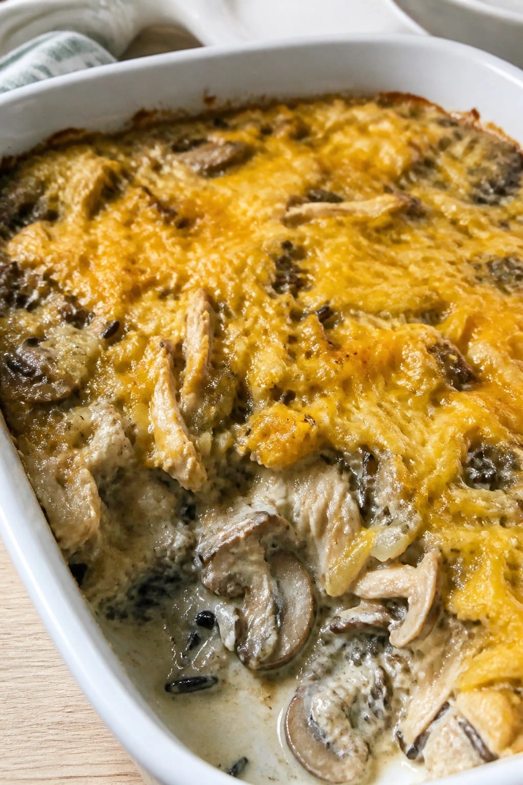 Cheesy Chicken and Wild Rice Casserole