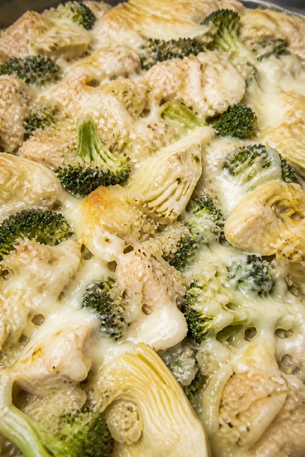 Artichoke Lemon Broccoli Chicken Casserole