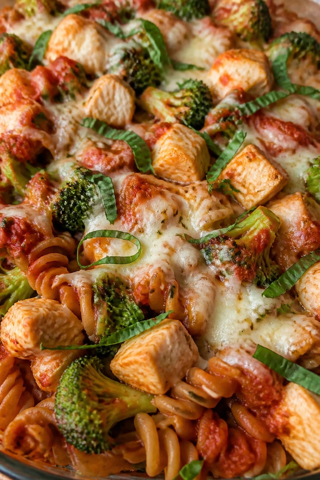 Tomato Basil Whole Wheat Pasta Broccoli Chicken Casserole
