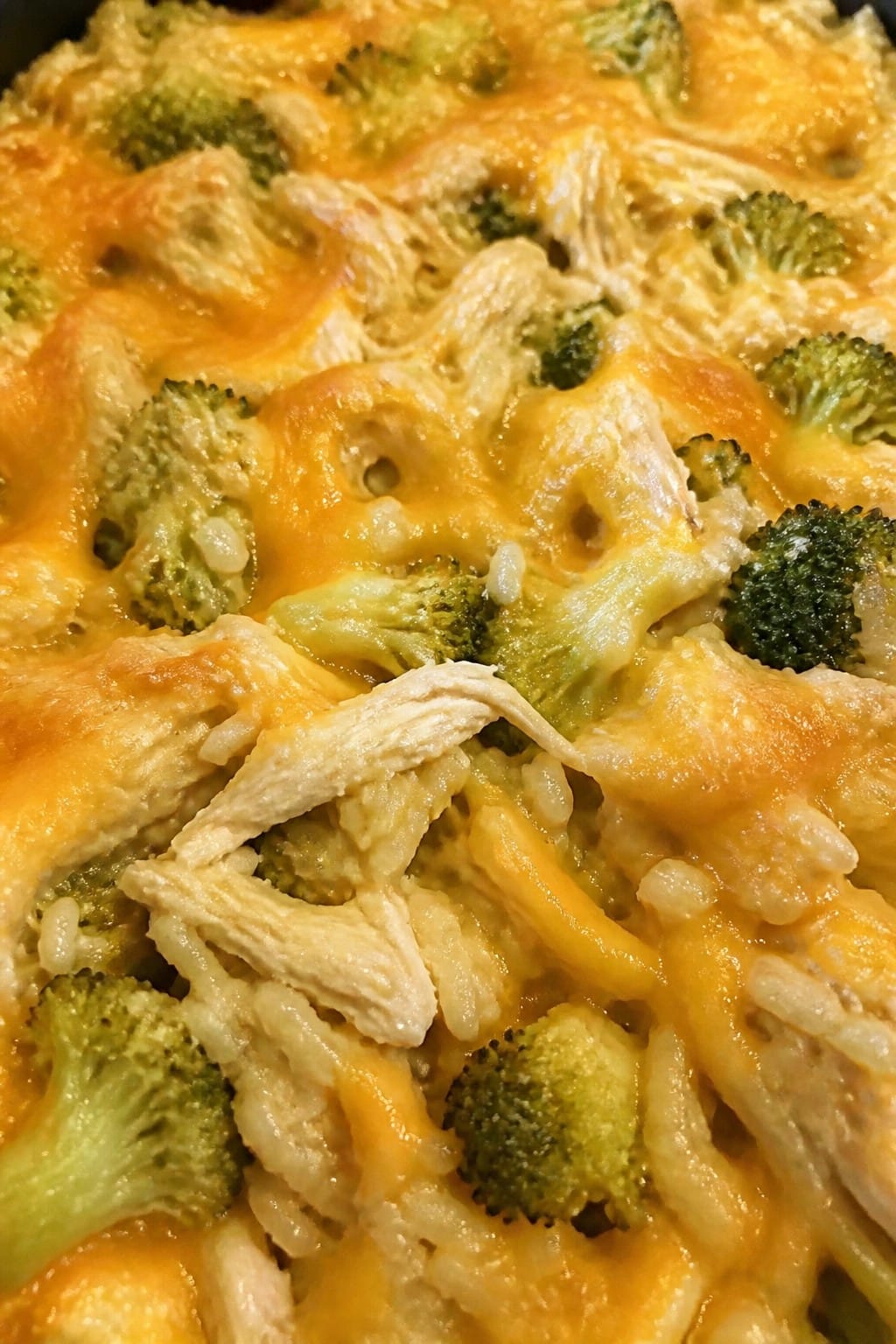 Cheesy Chicken Broccoli Rice Casserole