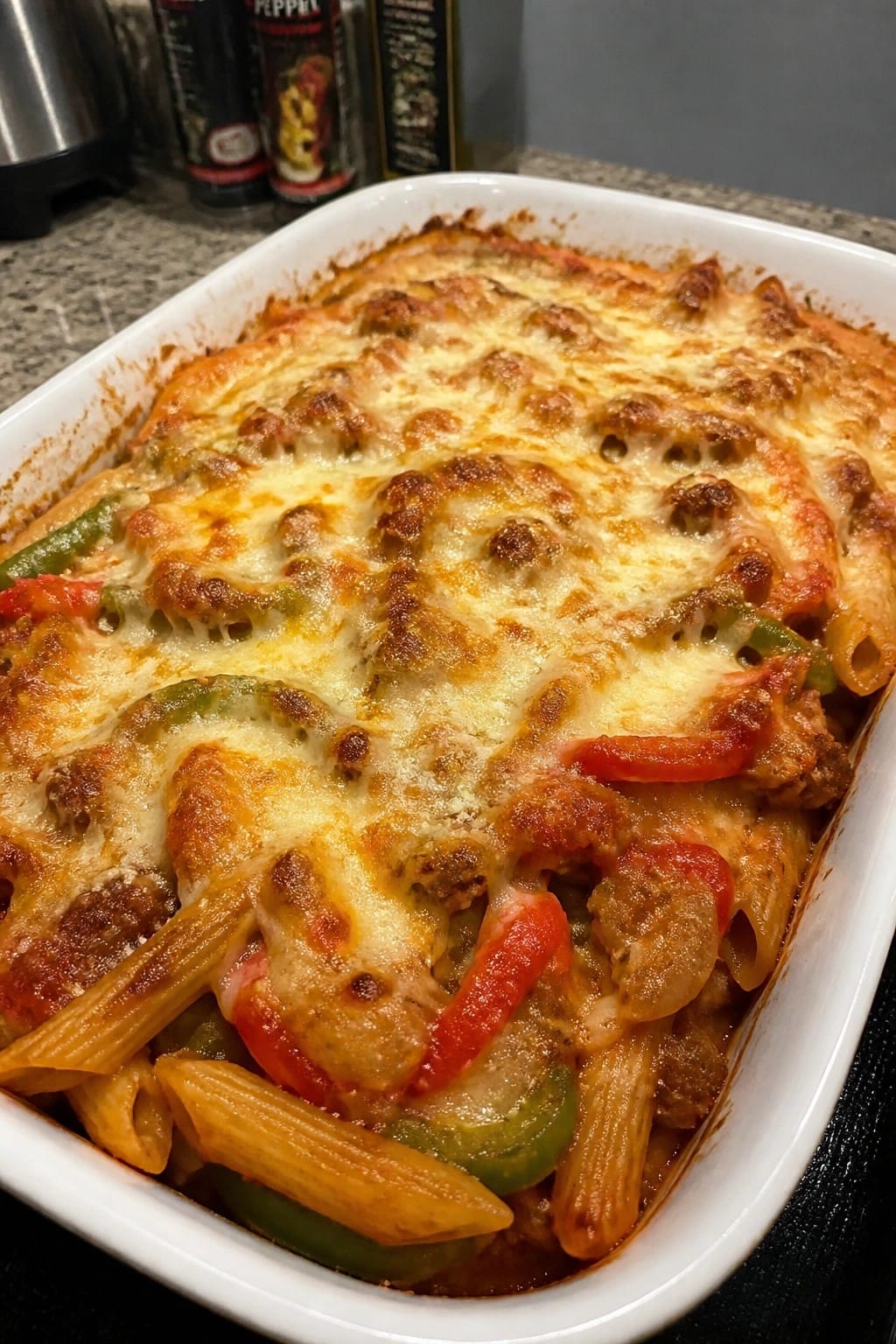 Italian Sausage and Pepper Pasta Bake