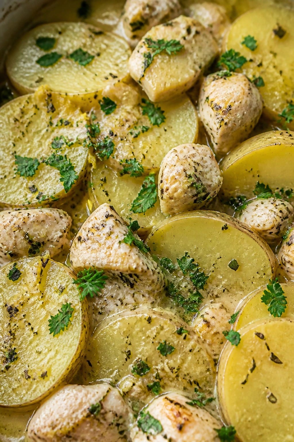 Lemon Herb Chicken and Potato Casserole