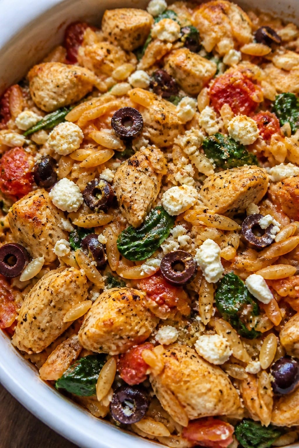 Mediterranean Chicken Orzo Casserole