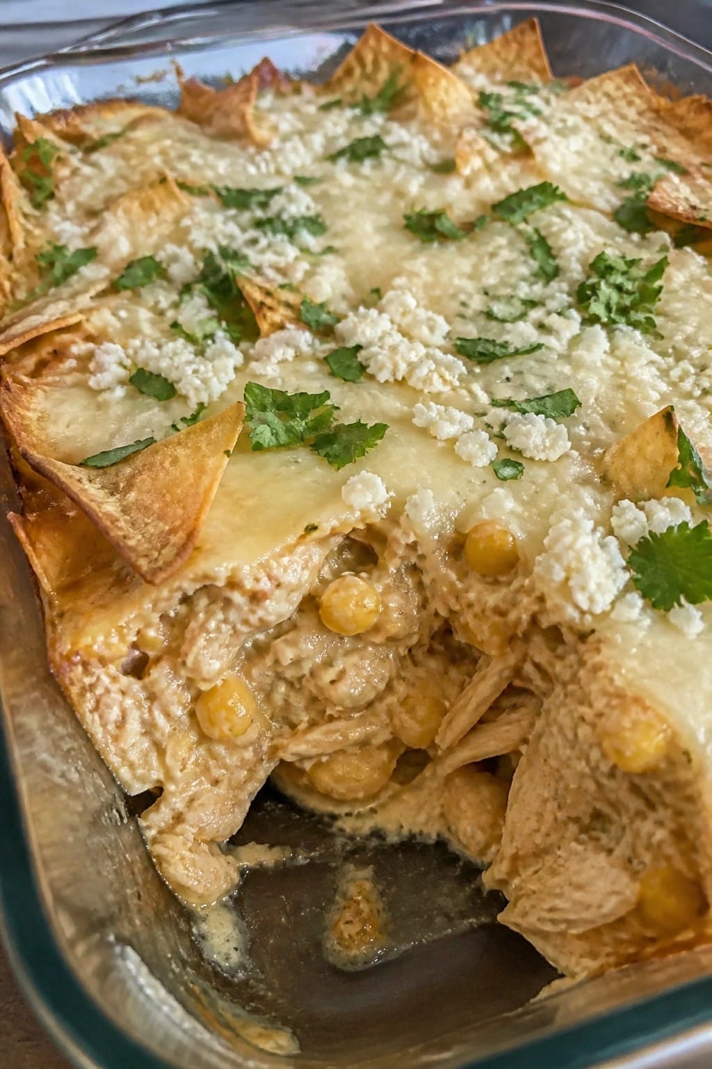 Mexican Street Corn Chicken Tortilla Casserole