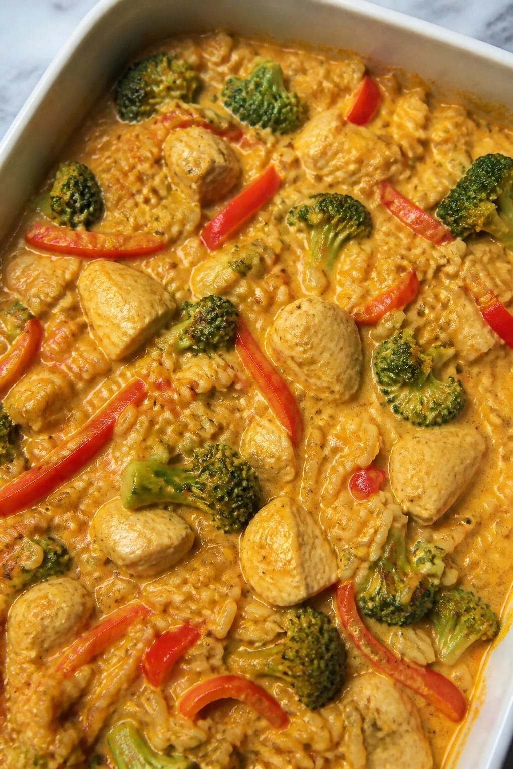 Thai Coconut Curry Chicken Casserole
