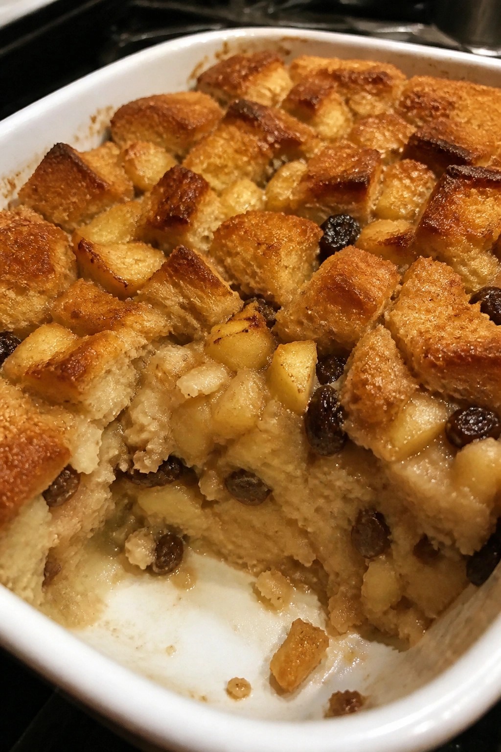 Apple Cinnamon Raisin Bread Pudding Bake