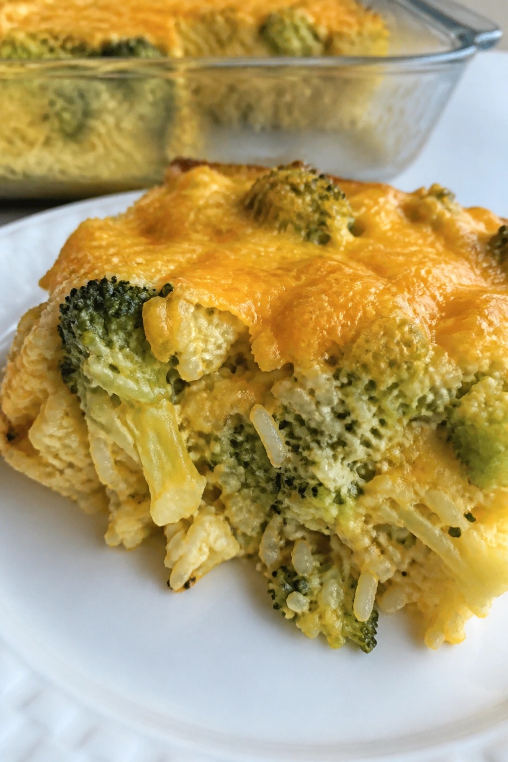 Broccoli Cheddar and Brown Rice Breakfast Casserole
