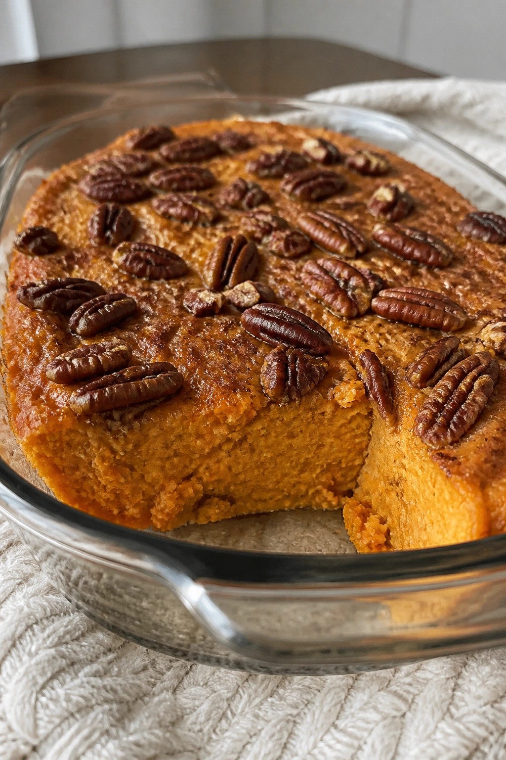 Coconut Milk Sweet Potato and Pecan Breakfast Casserole