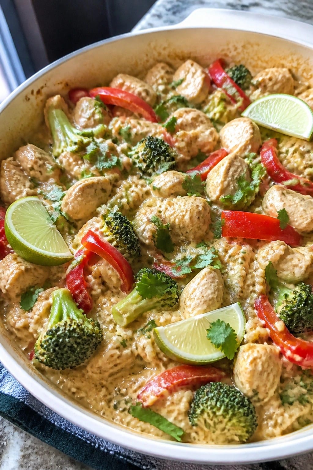 Light Thai Coconut Chicken Curry Casserole