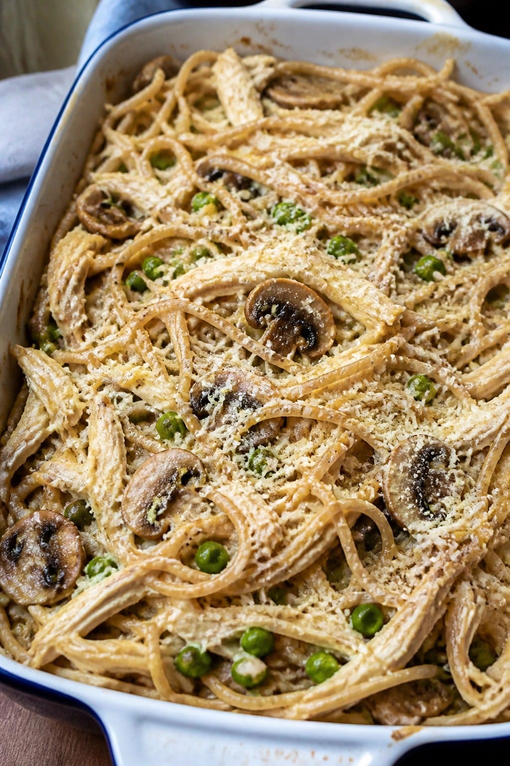 Whole Grain Chicken Tetrazzini Casserole