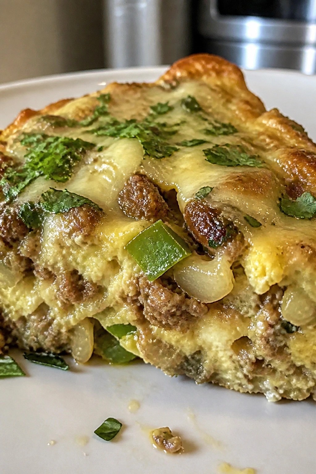 Chorizo Pepper Jack and Cilantro Casserole