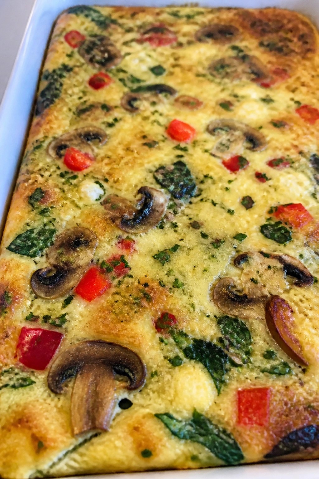 Ricotta Herb Vegetable Breakfast Casserole