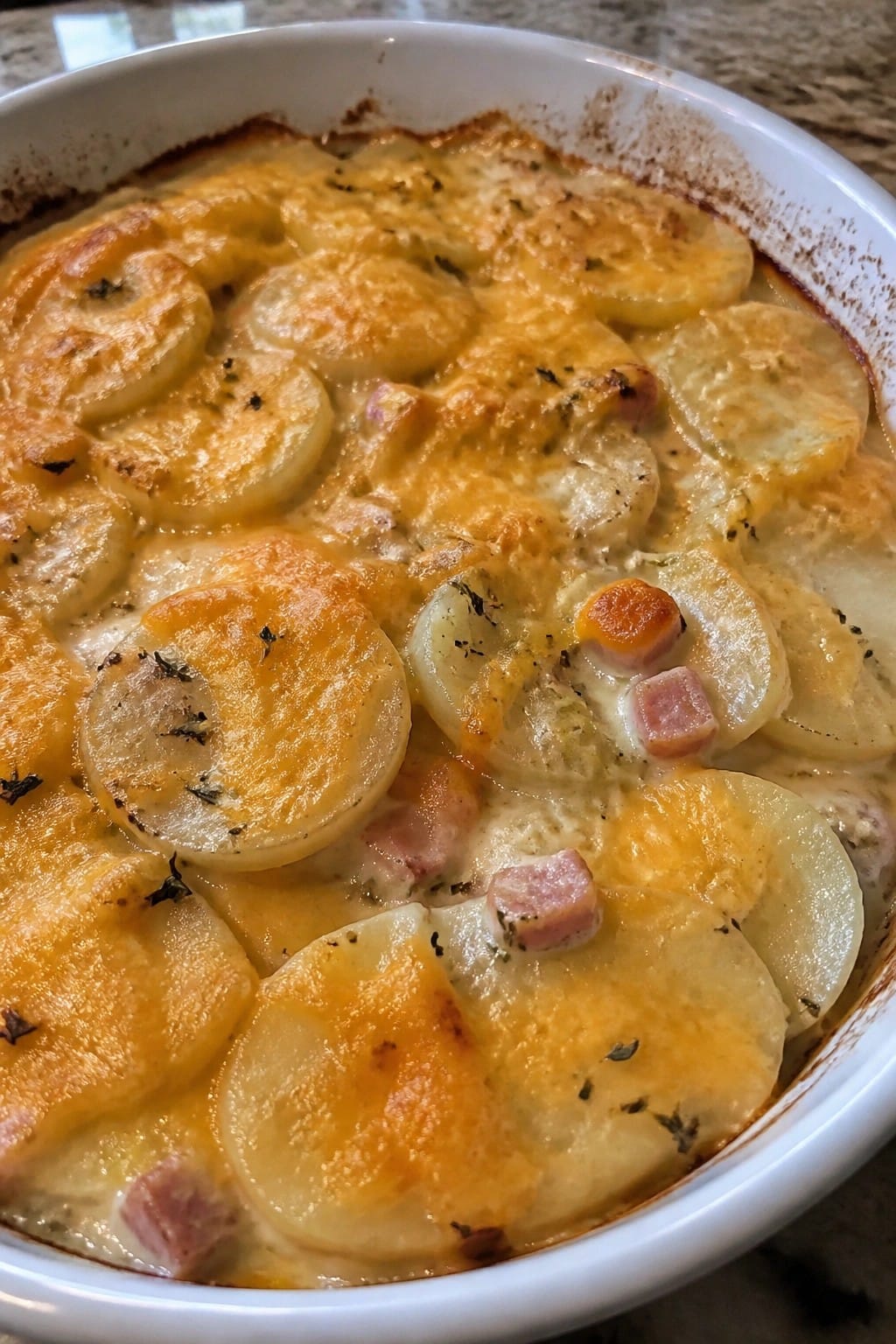 Scalloped Potato Ham and Leek Casserole