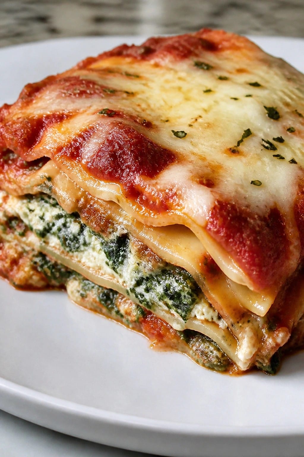 Spinach Ricotta Vegetarian Lasagna